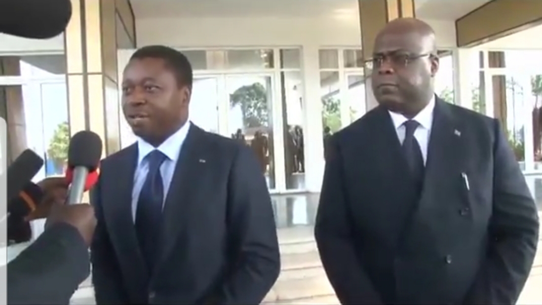 Gnassingbé lors de son intervention / Capture  d'écran 