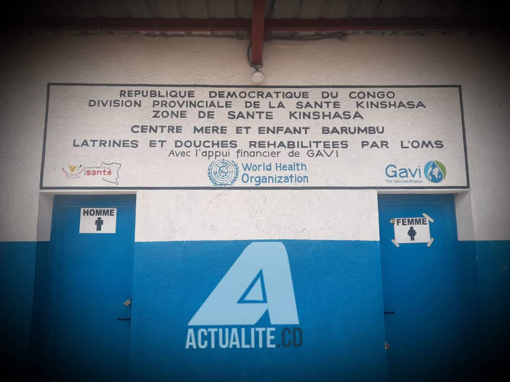 Les installations sanitaires du Centre Mère et Enfant à Barumbu