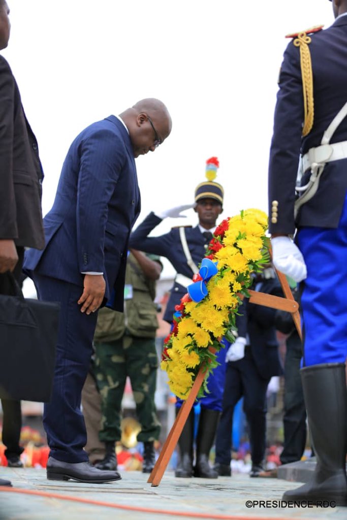 Félix Tshisekedi au mémorial 