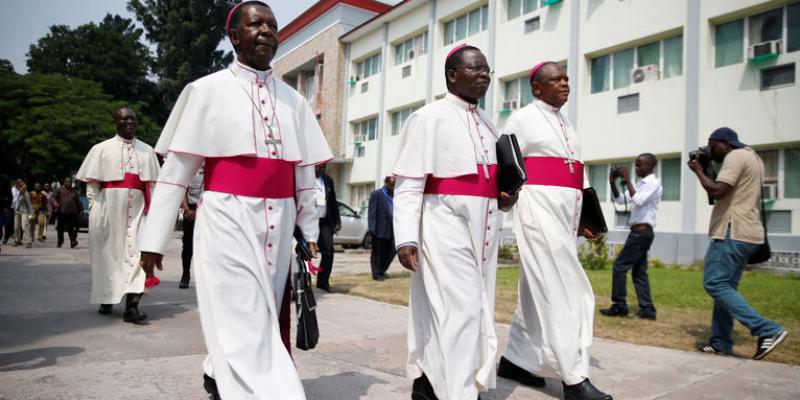 Les évêques catholiques  Photo ACTUALITE. CD ( Pascal Mulegwa ) 