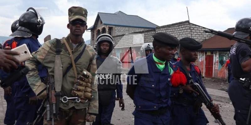 Une patrouille de l'armée et de la police à Goma (Photo Ley Uwera/ACTUALITE.CD)