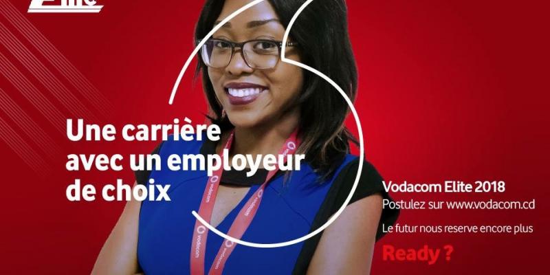 Vodacom Elite 2018 : Inscrivez-vous jusqu’au 14 octobre 2018 pour une carrière professionnelle avec le meilleur employeur en RDC