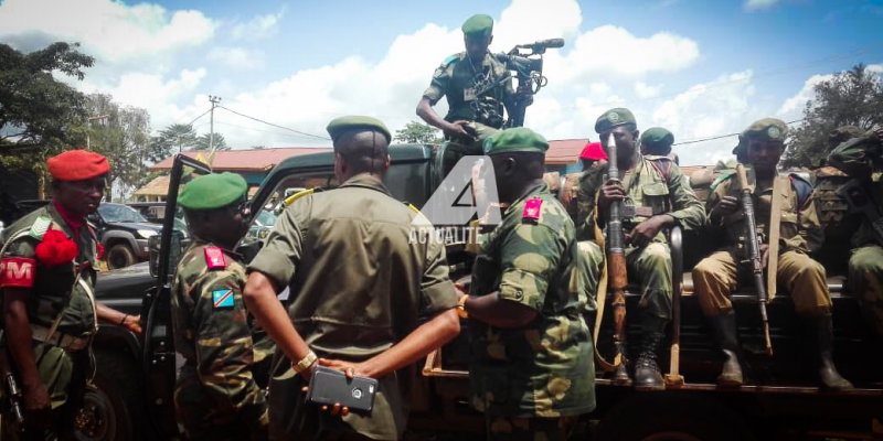 Les FARDC en opération à BENI (Photo ACTUALITE.CD)