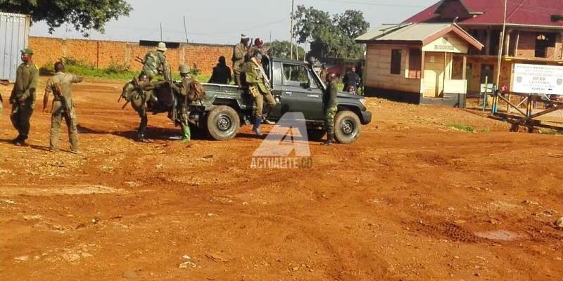 Les FARDC lors du déploiement au quartier Boikene à Beni