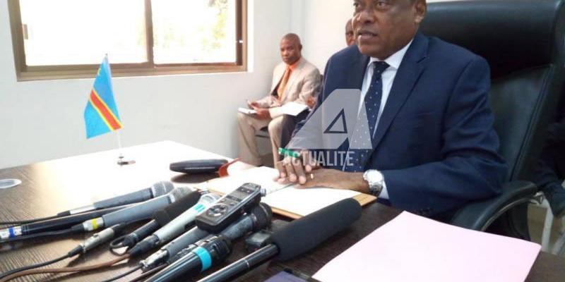 Steve Mbikayi, ministre de l'Esu (Photo ACTUALITE.CD)