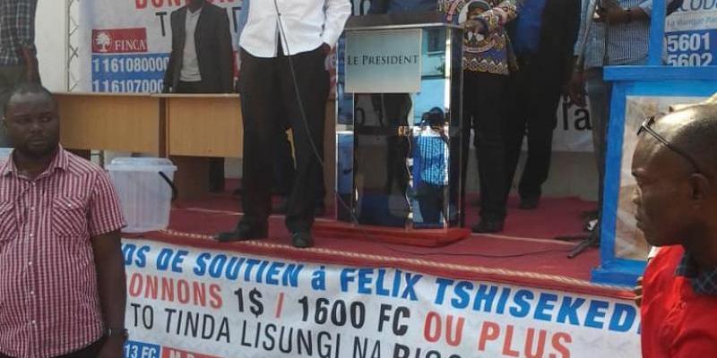 Lancement à Kinshasa de la collecte de fonds pour la campagne de F. Tshisekedi (Photo ACTUALITE.CD) 