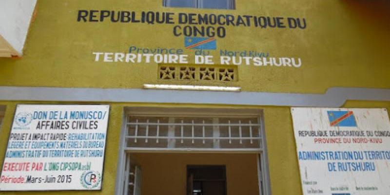 Bâtiment administratif du territoire de Rutshuru (Photo Radio Okapi)