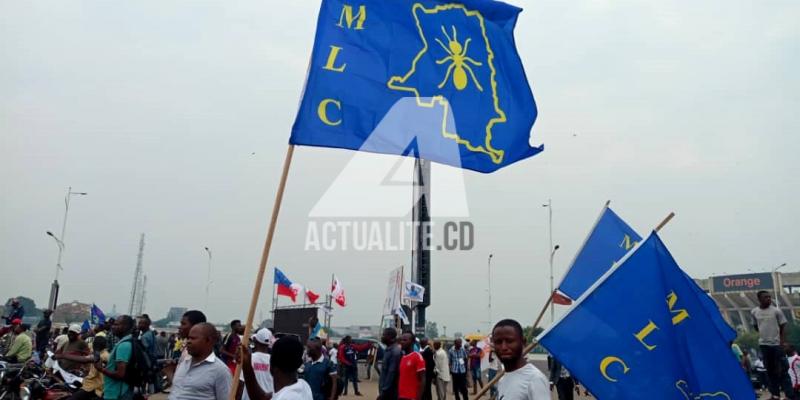 Les militants de l'opposition lors du meeting à Kinshasa