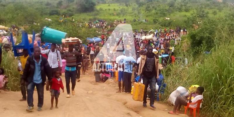 Des Congolais venus d'Angola à Kamako/Photo ACTUALITE.CD