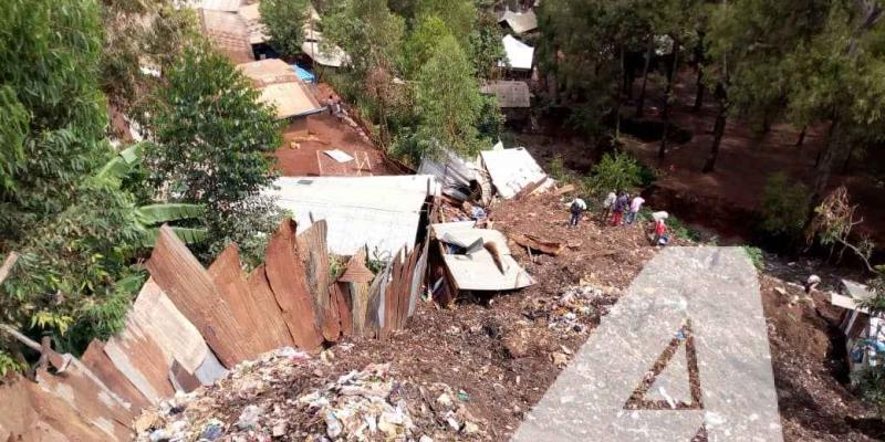 Glissement de terre à Bukavu, au moins trois personnes mortes.