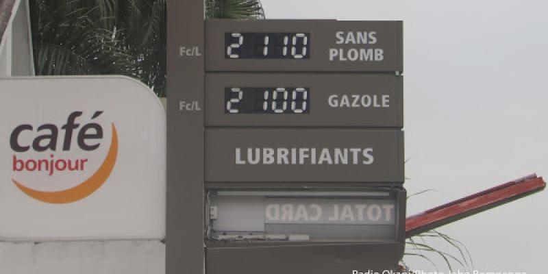 Prix du carburant à la pompe à Kinshasa.