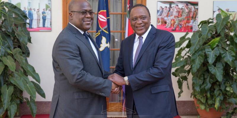 Félix Tshisekedi et Uhuru Kenyatta