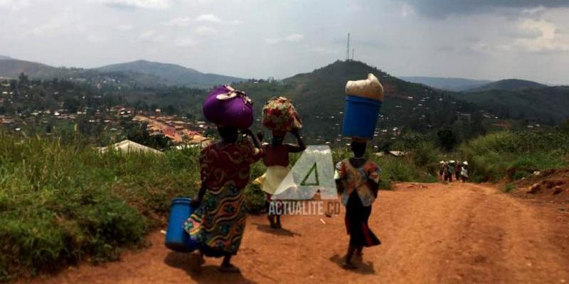 Les déplacés de Djugu se dirigent vers Bunia/Ph ACTUALITE.CD