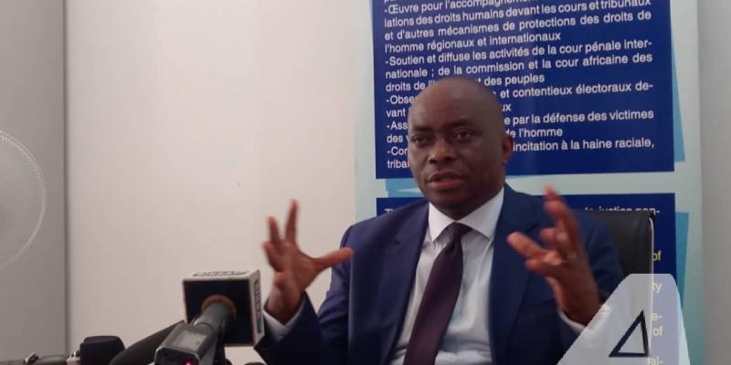 Georges Kapiamba, président de l'ONG ACAJ au cours d'un point de presse mardi 5 mars 2019 à Kinshasa/Ph Christine Tshibuyi ACTUALITE.CD