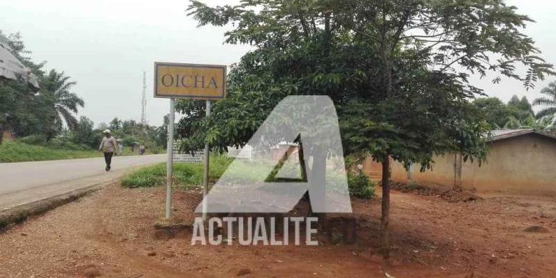 La RN4 dans la cité d'Oicha au Nord-Kivu/Ph Yassin Kombi ACTUALITE.CD