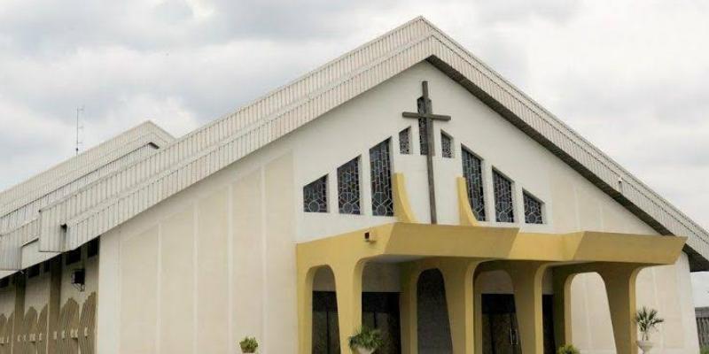 Une façade de la cathédrale du cinquantenaire de l'ECC à Kinshasa/Ph ACTUALITE.CD