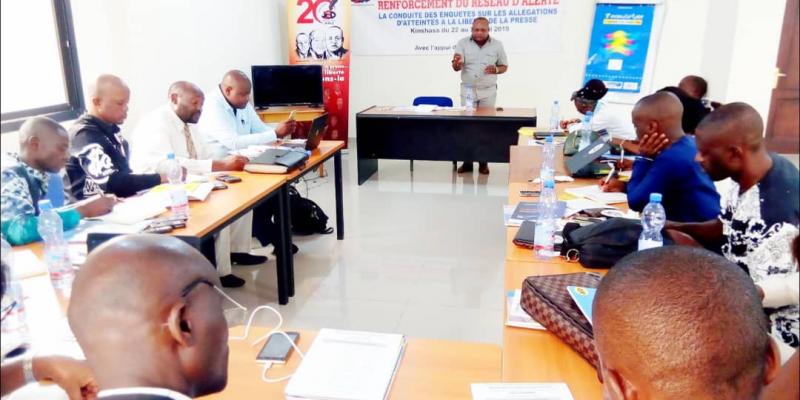 Les correspondants de JED en atelier à Kinshasa sur une bonne prise en charge de cas d'atteinte à la liberté de la Presse