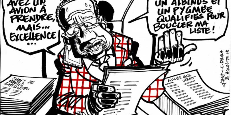 Caricature ACTUALITE.CD réalisée par Kash