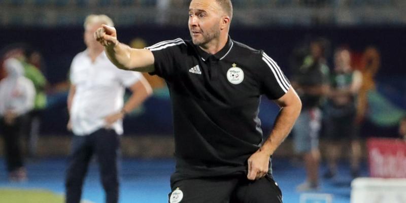 Djamel Belmadi, le sélectionneur national de l’Algérie en conférence de presse d’avant-match. 