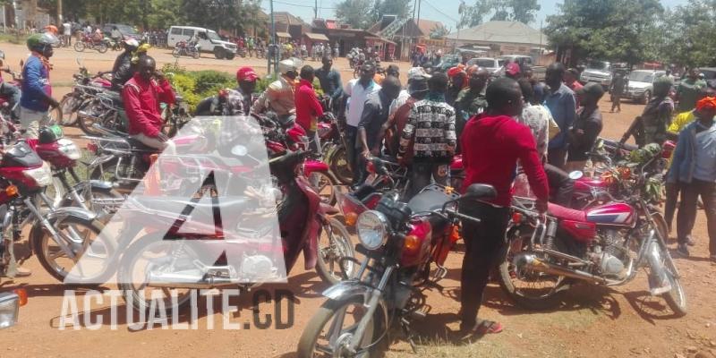 Les conducteurs Taxi-motos à Kisangani