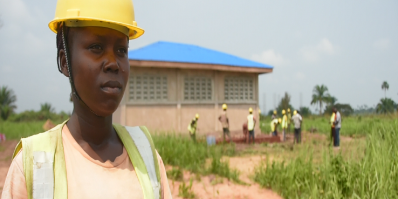 Naomie Yamba Yamba employée d'une société de construction à Kikwit