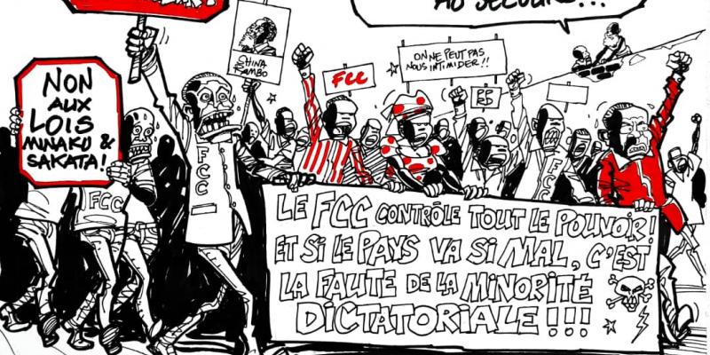 Les caricatures de ACTUALITE.CD sont réalisées par Kash.