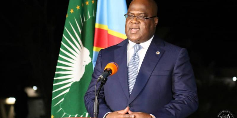 Le président Félix Tshisekedi lors de son discours à la nation à l'occasion du 60e anniversaire de l'indépendance de la RDC/Ph Présidence