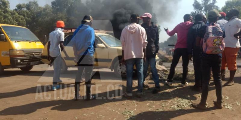 Manifestation des militants de l'UDPS à Lubumbashi/PH. José Mukendi