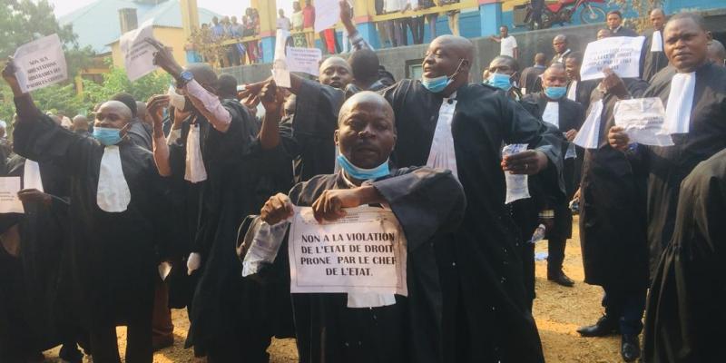 Marches des avocats à Kindu