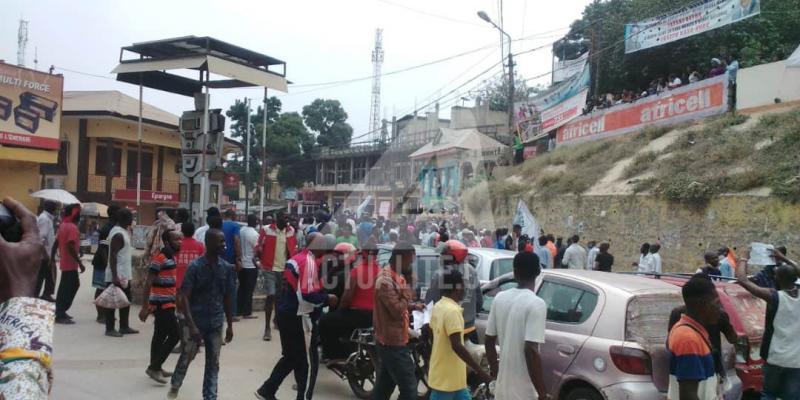 Manifestants lors d'une marche à Matadi (Kongo central). Ph/Actualite.cd 