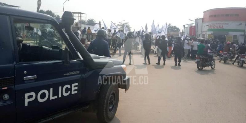 Marche des militants de l'UDPS contre le choix de Malonda comme président de la CENI/Ph ACTUALITE.CD