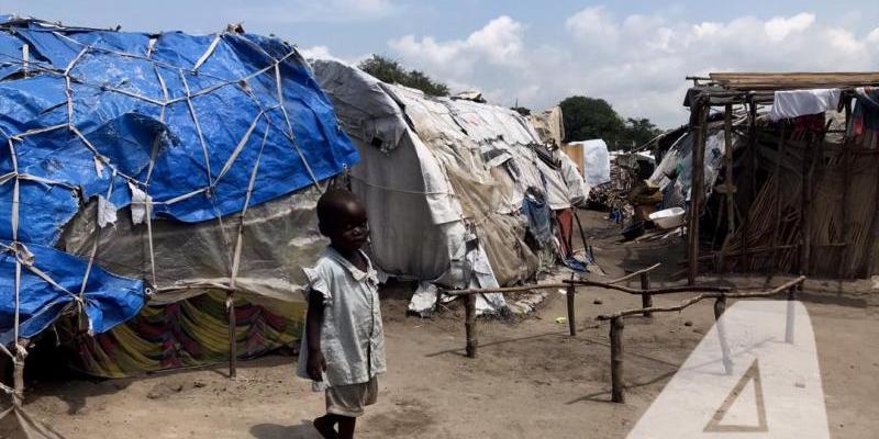 Enfant dans un camp des refugiés. Ph/Actualite.cd 