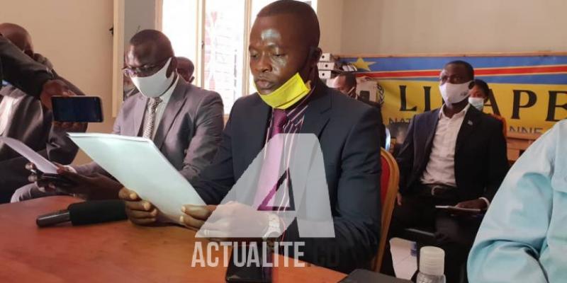 Les membres du cadre de concertation de la société civile Lualaba. Ph. BEN AKILI/ACTUALITE.CD.