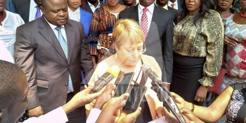 Michelle Bachelet, Haut-Commissaire aux droits de l'homme lors d'une visite à Bunia/Ph ACTUALITE.CD