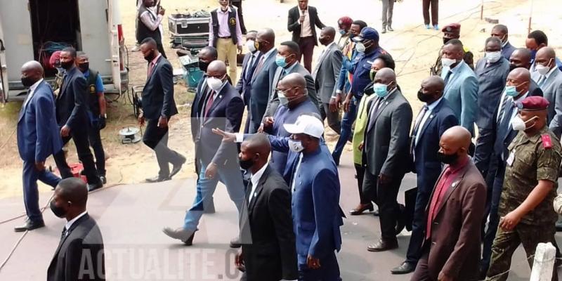 Félix Tshisekedi en visite à l'UNIKIN/Ph. ACTUALITE.CD de Ivan Kasongo