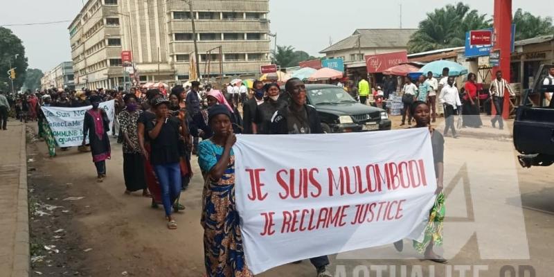 La marche de LUCHA et plusieurs associations des victimes des massacres du Kasaï/Ph. ACTUALITE.CD 