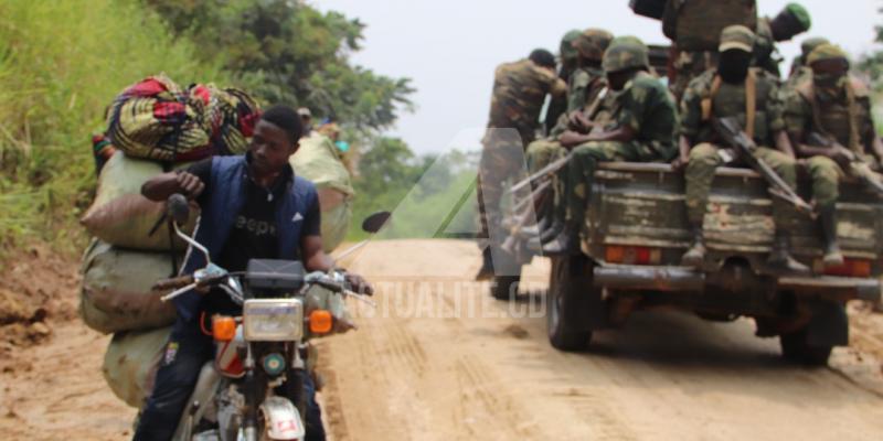 Des militaires FARDC au cours des opérations à Beni/Ph ACTUALITE.CD 