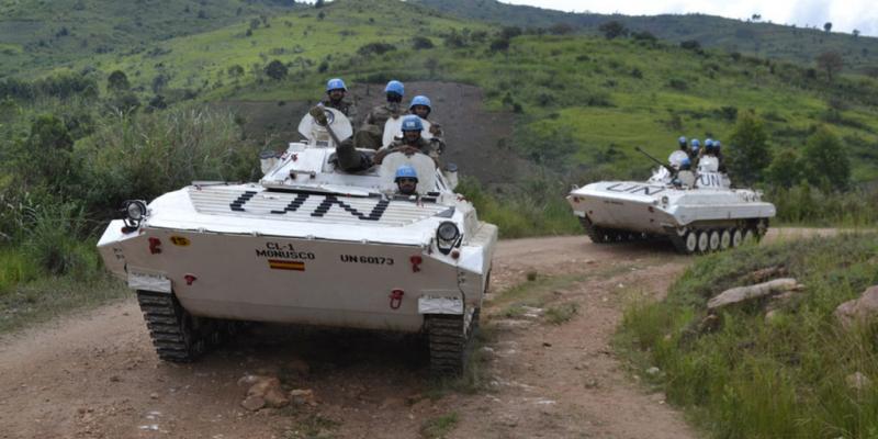 Des Casques bleus du bataillon indien de la MONUSCO à Birundule, dans la province du Nord-Kivu. Ph/droit tiers