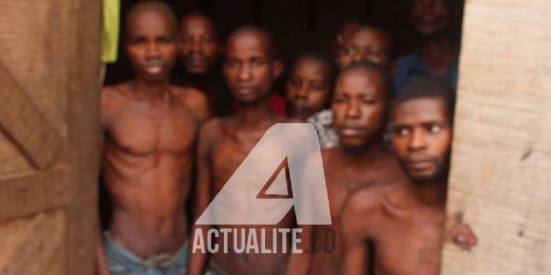 Les prisonniers de la prison d'Iyombe à Inongo. Ph. ACTUALITE.CD.