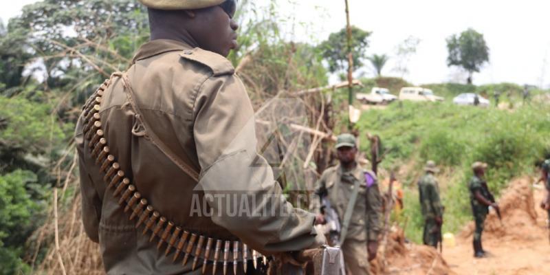 Un militaire au font contre les combattants ADF à Beni/Ph ACTUALITE.CD