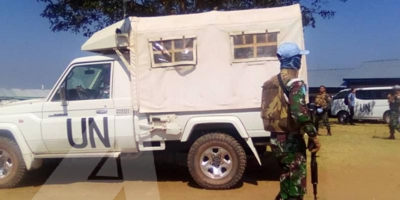 Un Casque Bleu indonésien dans un camps des retournés à Tangayika/Ph. ACTUALITE.CD