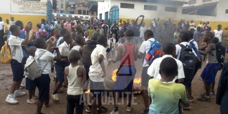 Illustration. La manifestation des élèves à Bukavu dans le Sud-Kivu pour exiger la reprise des cours/Ph. ACTUALITE.CD