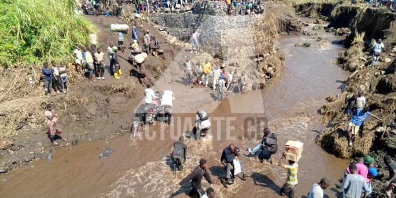 La rivière Kihira à Sake au lendemain des pluies diluviennes qui ont fait 6 morts/Ph ACTUALITE.CD