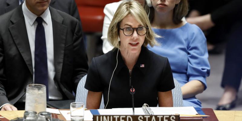 Kelly Craft, Ambassadrice et Réprésentante permanent des USA à l'ONU. Droits tiers