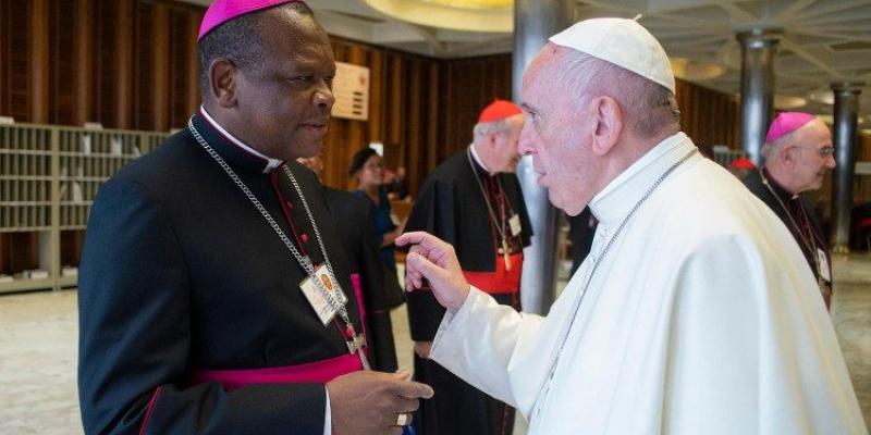 Le Pape François et le Cardinal Ambongo