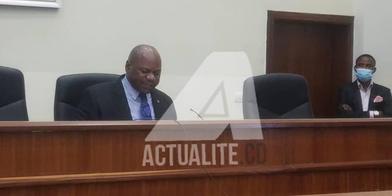 Le juge rendant le verdict au Conseil d'Etat dans l'affaire opposant le député Puela et le bureau de l'Assemblée nationale/Ph ACTUALITE.CD