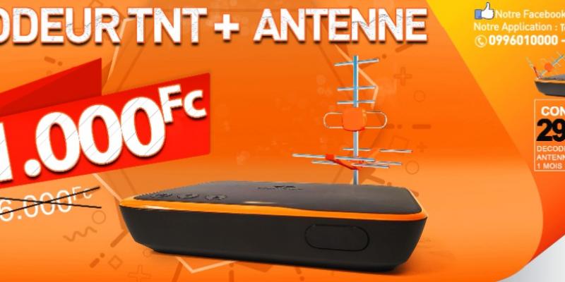 Avec 1000 FC, Obtenez le décodeur TNT + antenne STARTIMES