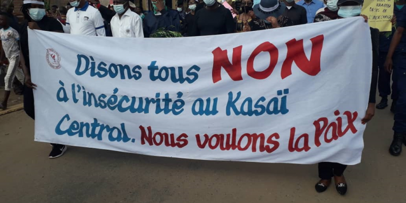 Manifestation des femmes contre l'insécurité à Kananga/Ph ACTUALITE.CD