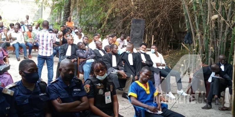 Carine Lokeso lors de son audition au tribunal militaire de garnison de Kinshasa Matete dans le procès Rossy Mukendi/Ph. ACTUALITE.CD