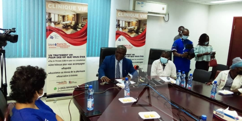 Conférence de presse des agents et cadres de l'hôpital du cinquantenaire/Ph ACTUALITE.CD